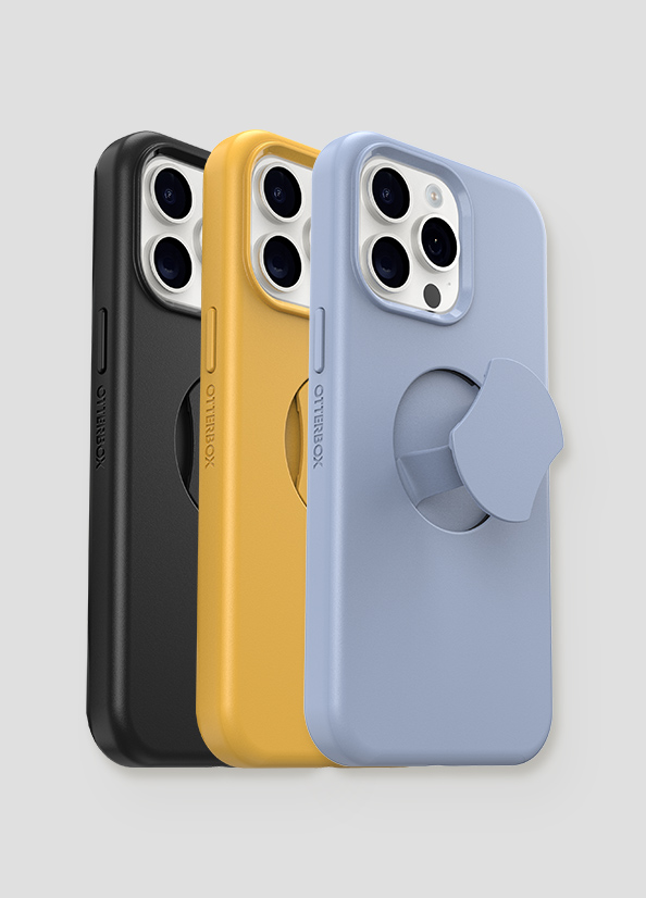 case with a built-in fingergrip